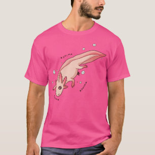 Schwimmbad Axolotl Wasserfarbe Niedlich Kawaii Mex T-Shirt