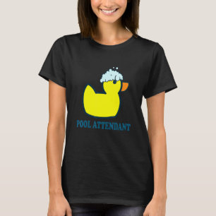 Schwimmbad Bewacht I Rubber Duck Schwimmbad Gelb T-Shirt