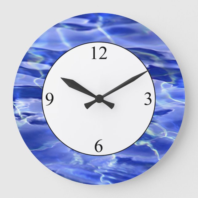 Schwimmbad Große Wanduhr (Vorderseite)