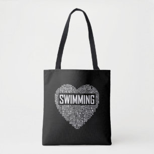 Schwimmbad Herzbus Schwimmer Geschenk schwimmen Lo Tasche