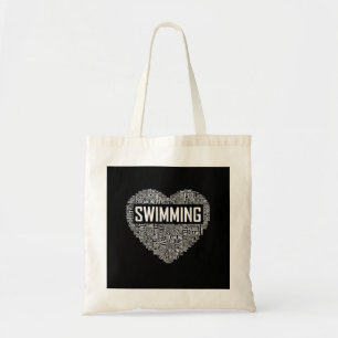Schwimmbad Herzbus Schwimmer Geschenk schwimmen Lo Tragetasche