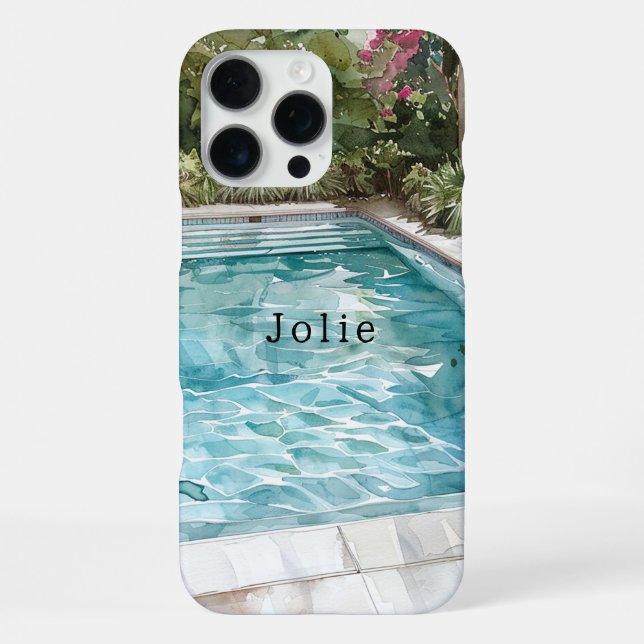 Schwimmbad iPhone 16 Pro Max Hülle (Rückseite)