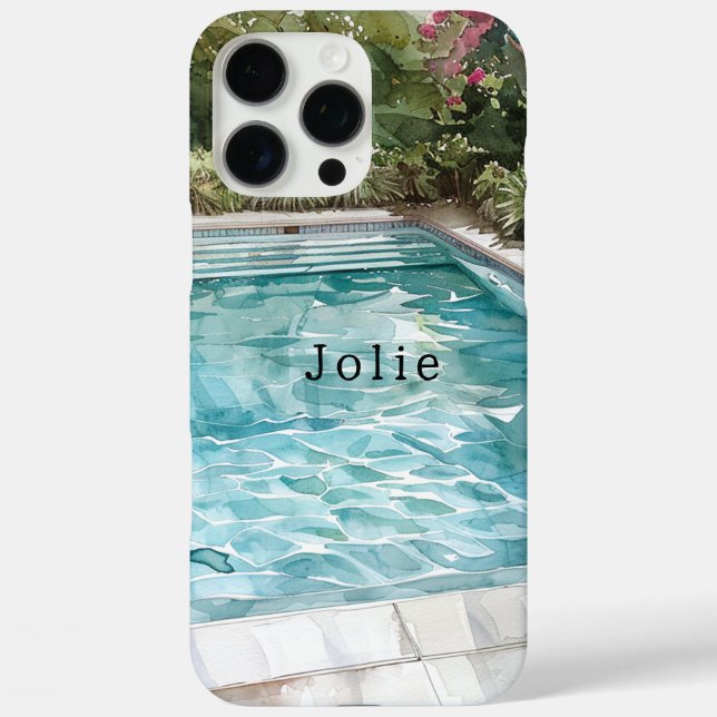 Schwimmbad iPhone 16 Pro Max Hülle (Rückseite)