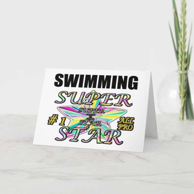 Schwimmbad Karte (Vorderseite)