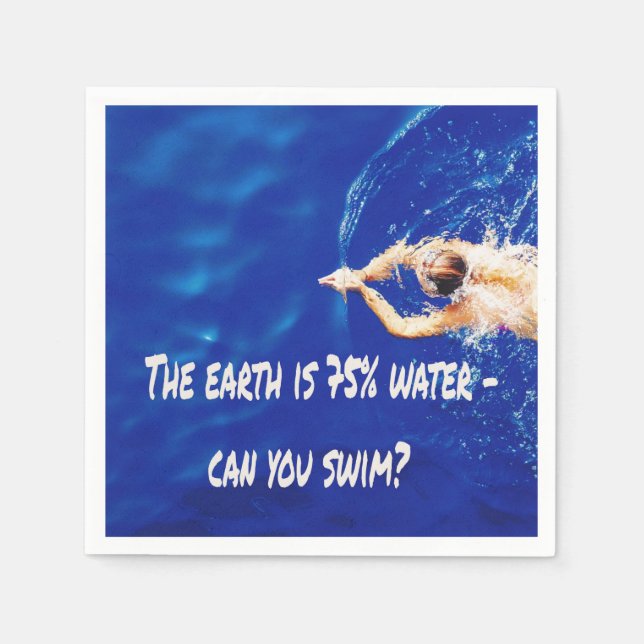 Schwimmbad Liebe Schwimmbad Serviette (Vorderseite)