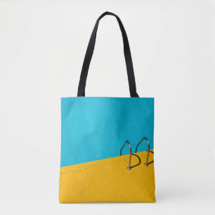 Schwimmbad mit Leiter aus nicht rostendem Stahl Tasche