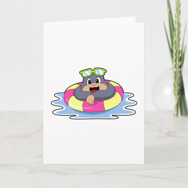 Schwimmbad mit Schwimmring.PNG Karte (Vorderseite)