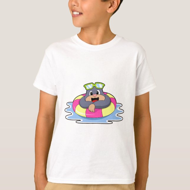 Schwimmbad mit Schwimmring.PNG T-Shirt (Vorderseite)