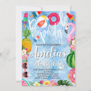 Schwimmbad Party Geburtstag, Party, jedes Alter Einladung