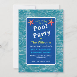 Schwimmbad Party mit flamingo Wasser Floaty Einladung