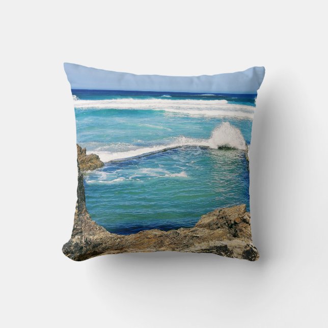 Schwimmbad Perranporth Kissen (Vorderseite)