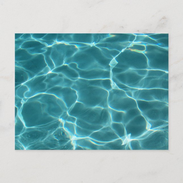 Schwimmbad Postkarte (Vorderseite)