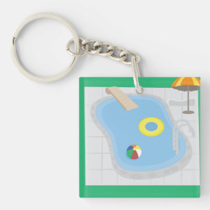 Schwimmbad Schlüsselanhänger