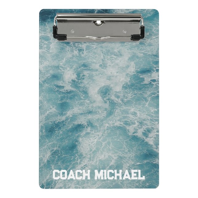 Schwimmbad Schwimmbad Personalisiert Name Mini Klemmbrett (Vorderseite)