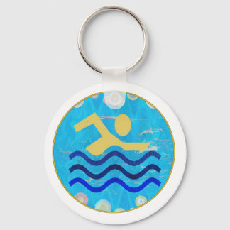 Schwimmbad : Schwimmbad Schlüsselanhänger