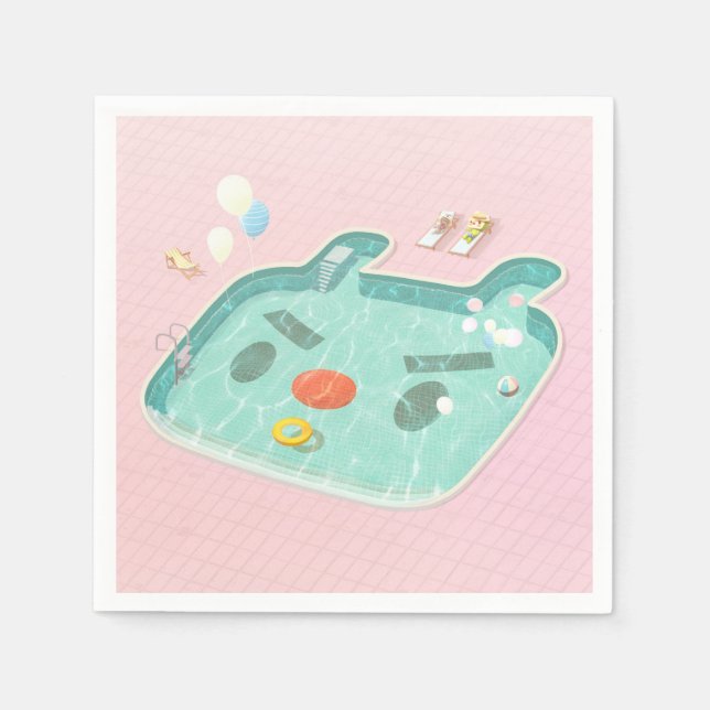 Schwimmbad Serviette (Vorderseite)