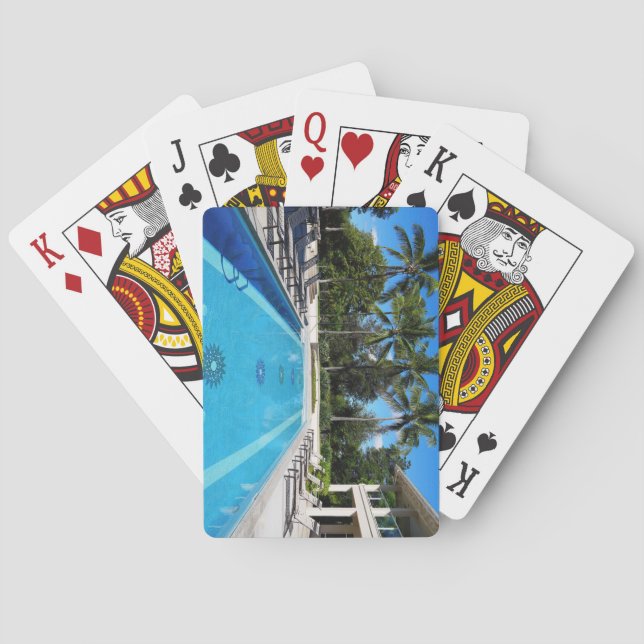 Schwimmbad Spielkarten (Rückseite)