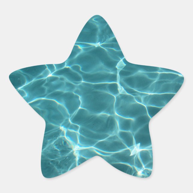 Schwimmbad-Star-Aufkleber Stern-Aufkleber (Vorderseite)