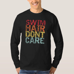 Schwimmbad Tauchen Sport Schwimmer schwimmen Hair T-Shirt