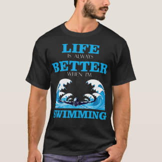 Schwimmbad Tauchen Sportturnier h T-Shirt