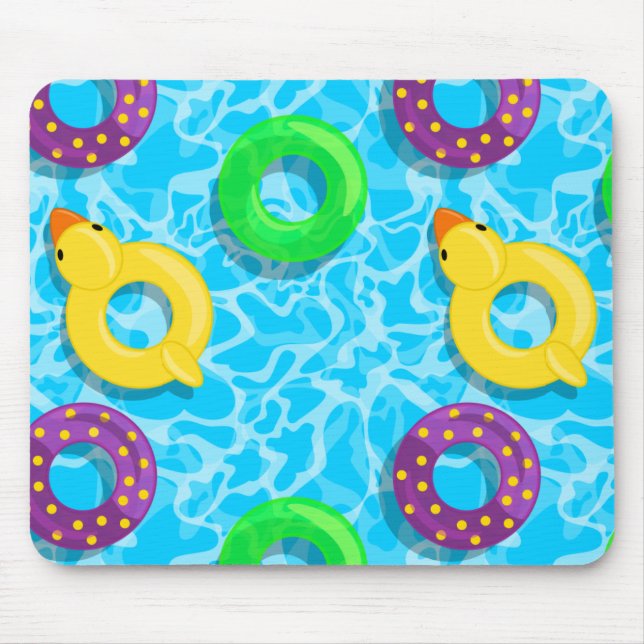 Schwimmbad voll mousepad (Vorne)