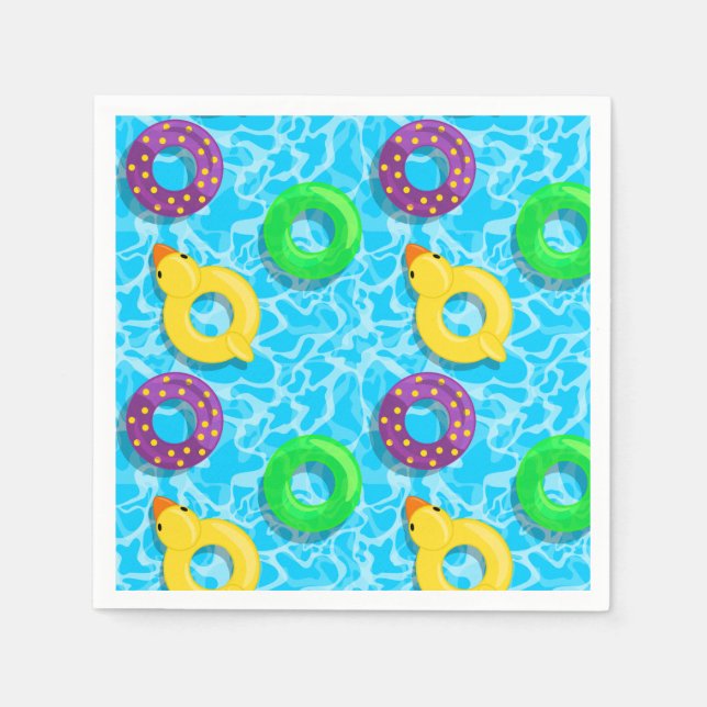 Schwimmbad voll serviette (Vorderseite)