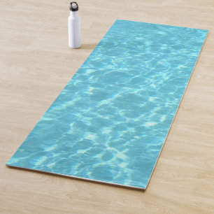 Schwimmbad Wasser Blau grünes Meer Aqua Yogamatte