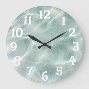Schwimmbad Wasser Große Wanduhr