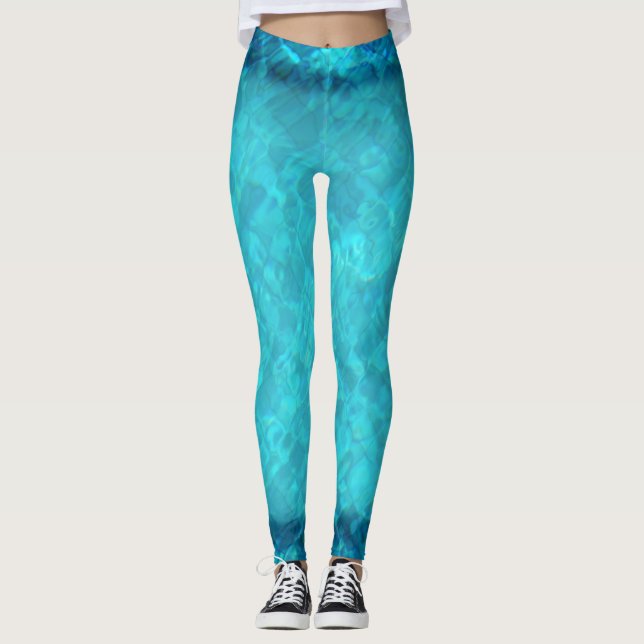 Schwimmbad Wasser Leggings (Vorderseite)