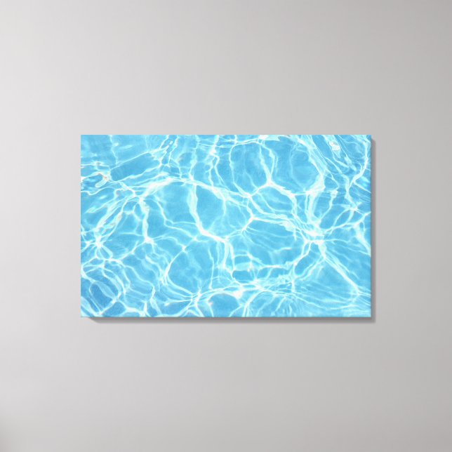 Schwimmbad Wassergeätzte Leinwand drucksvoll (Vorderseite)