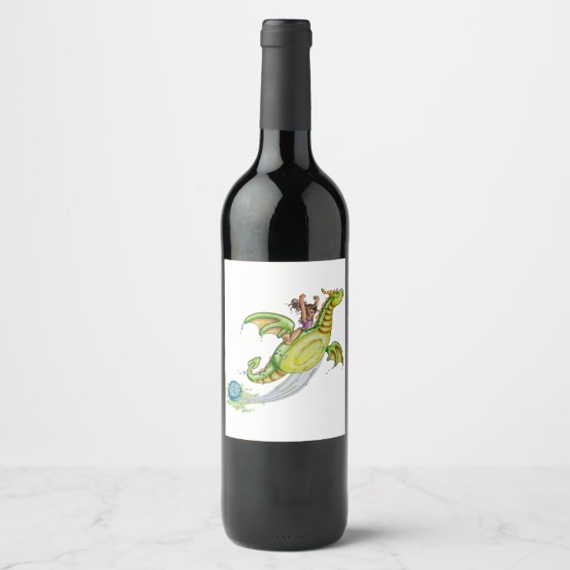 Schwimmbad Weinetikett (Vorderseite)