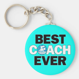 Schwimmbäder BEST COACH EVER Schwimmteam Schlüsselanhänger