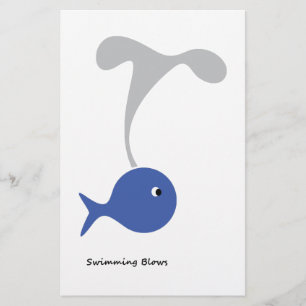 Schwimmbäder cool und einzigartig Design Briefpapier