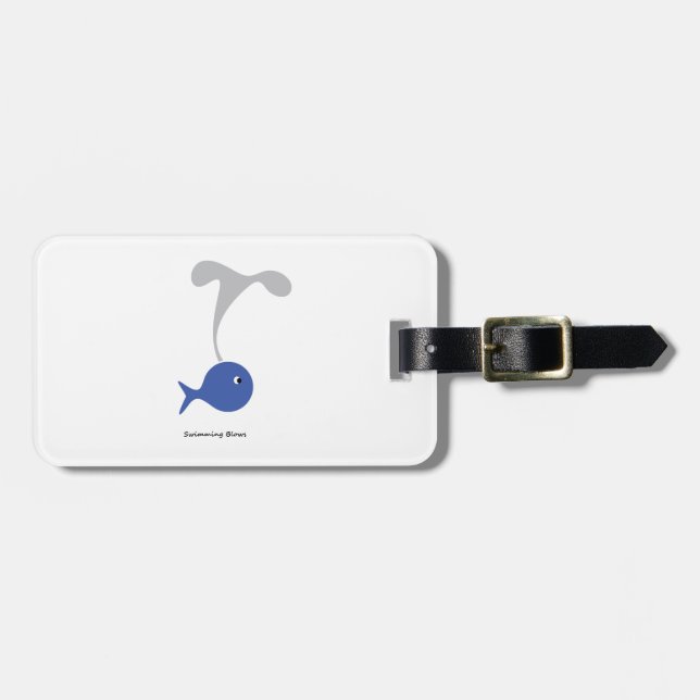 Schwimmbäder cool und einzigartig Design Gepäckanhänger (Vorderseite horizontal)