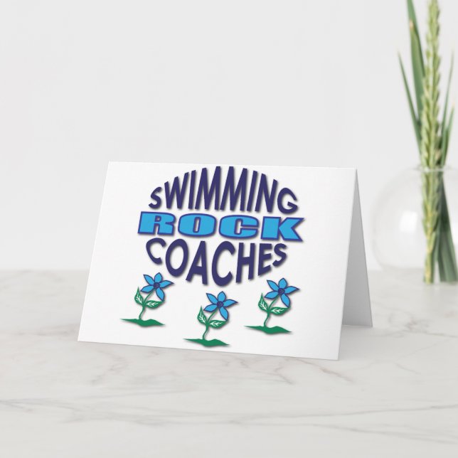 Schwimmbäder Gesteinsgeschenke Feiertagskarte (Vorderseite)