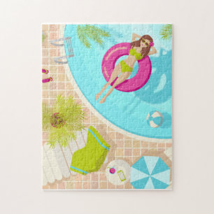 Schwimmbäder in Bikini Sommerstrand