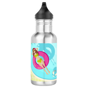 Schwimmbäder in Bikini Sommerstrand Edelstahlflasche