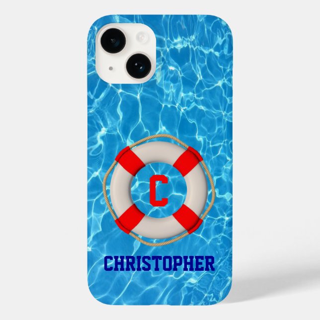 Schwimmbäder LIfesaver Case-Mate iPhone 14 Hülle (Rückseite)