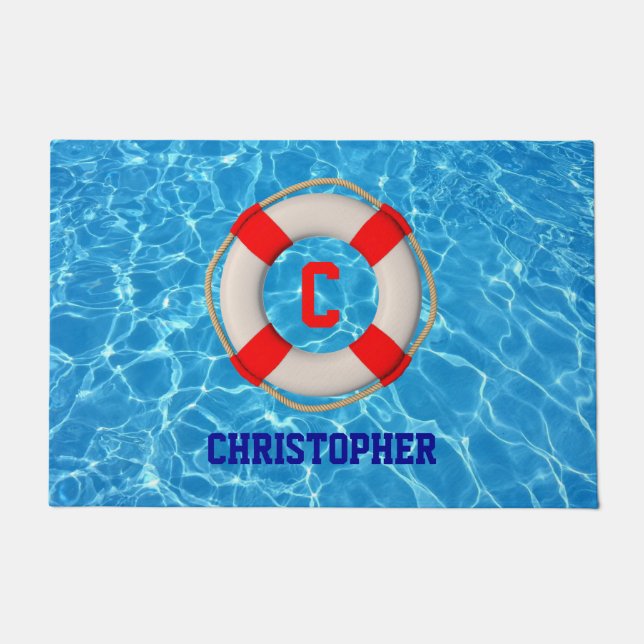 Schwimmbäder LIfesaver Fußmatte (Vorderseite)
