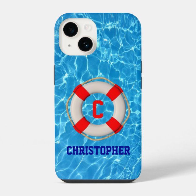 Schwimmbäder LIfesaver iPhone 14 Hülle (Rückseite)