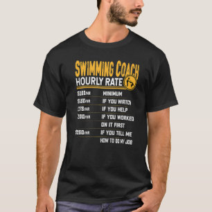 Schwimmbäder Stundenpreis Schwimmlehrer Instru T-Shirt