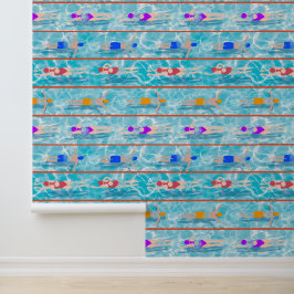 Schwimmbadschwimmbäder Teamdesign Tapete