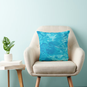 Schwimmbadwasser abstrakt kissen