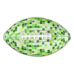 Schwimmbecken, grüne Mosaikfliesen, geometrisches Football