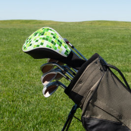 Schwimmbecken, grüne Mosaikfliesen, geometrisches  Golf Headcover