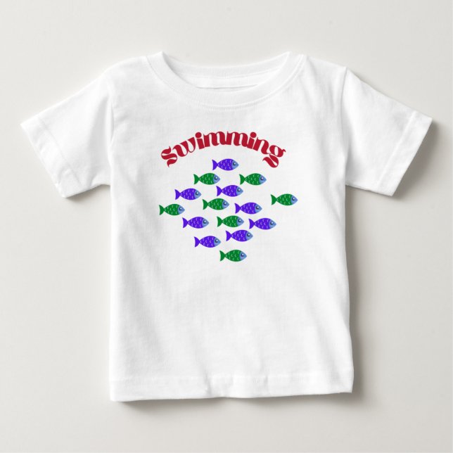 Schwimmbekleidung Baby T-shirt (Vorderseite)