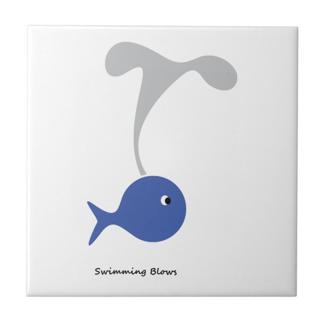 Schwimmbläschen Fliese (Vorderseite)