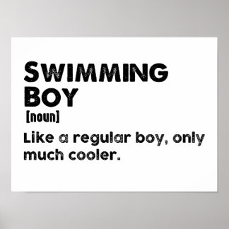 Schwimmboy Funny Definition Schwimmer Poster
