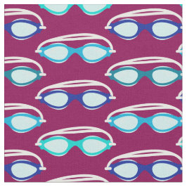 Schwimmbrille farbenfrohe Schwimmmuster Stoff