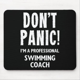Schwimmcoach-Design für Schwimmteam-Schwimmer-Lehr Mousepad